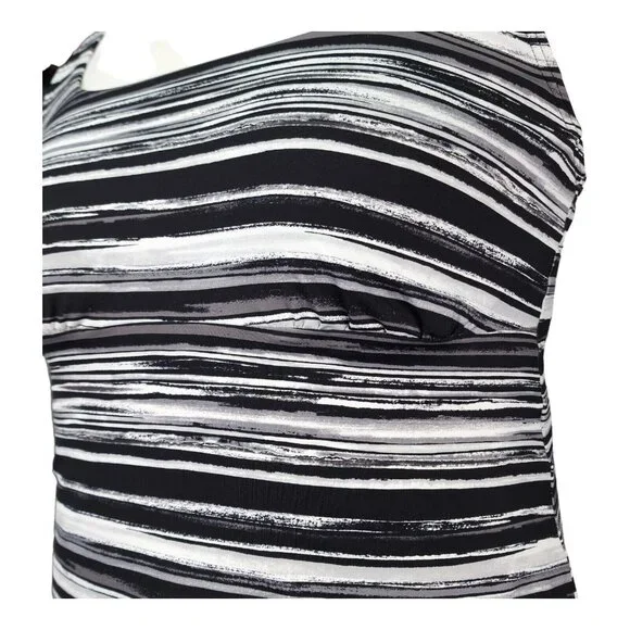 Lands End Tankini Swim Top Size 16 Square Neck Underwire Bra Swimsuit New - Picture 5 of 10